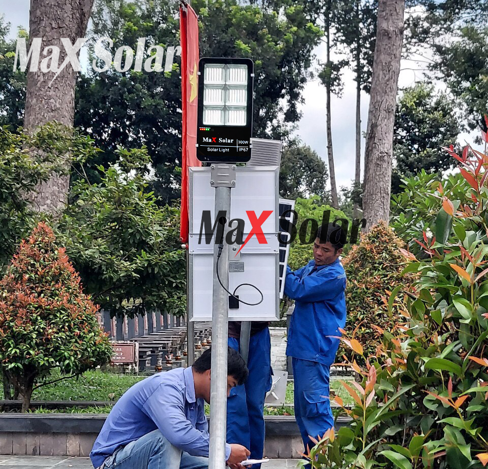 Lắp đặt đèn năng lượng mặt trời Maxsolar và Những lưu ý khi lắp đặt đèn